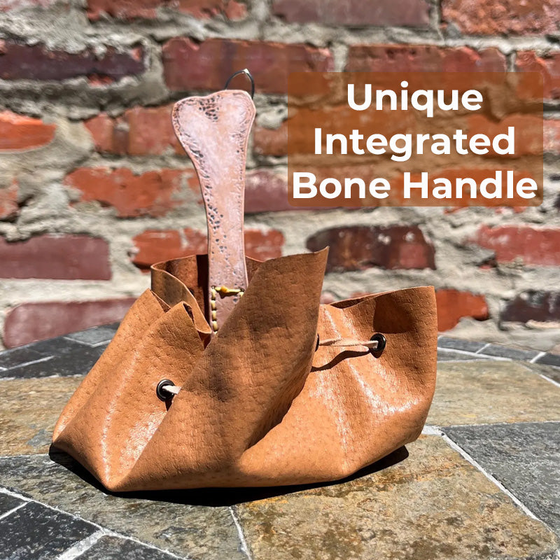 Leather Turkey Leg Pouch – Novelty Drumstick-Shaped Storage Bag