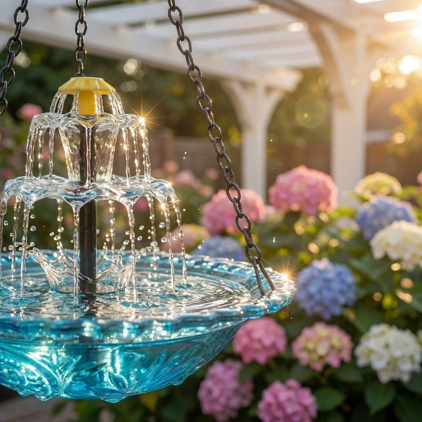 🔥🔥Spring Promotion 50% Off--Solar Cascade Hanging Bird Bath Fountain