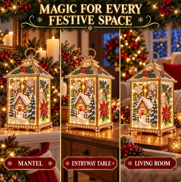 DIY Jeweled Christmas Lantern Kit