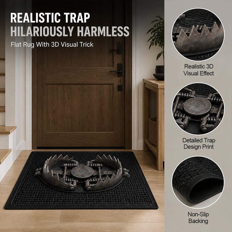 Trick Trap 3D Illusion Door Mat