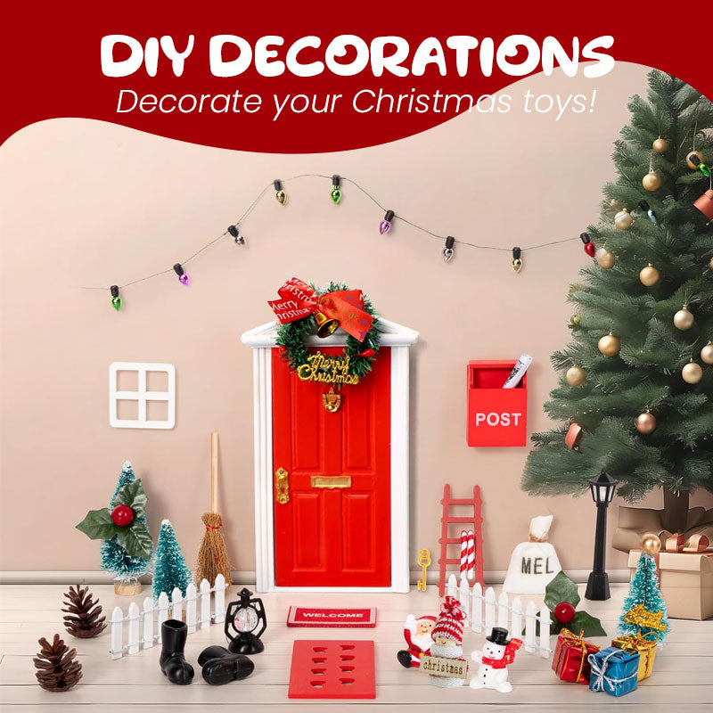 🎅 The Magic Elf Door Christmas Scene Kit