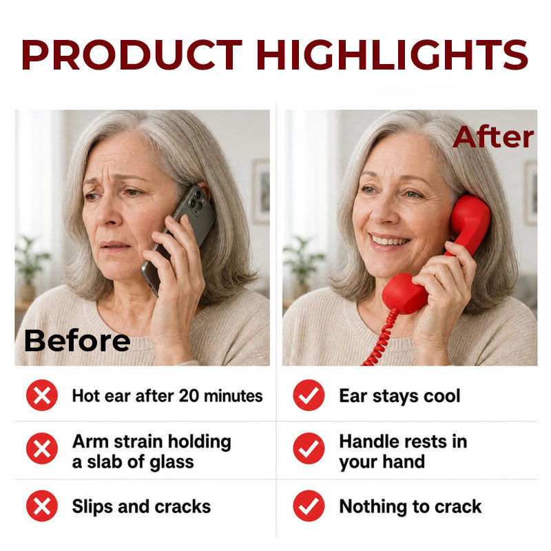 Retro Telephone Handset for Type-C Phones