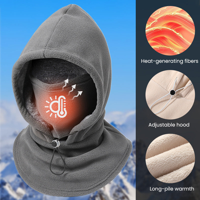 ❄️ Winter Fleece Hood – Full Face & Neck Protection