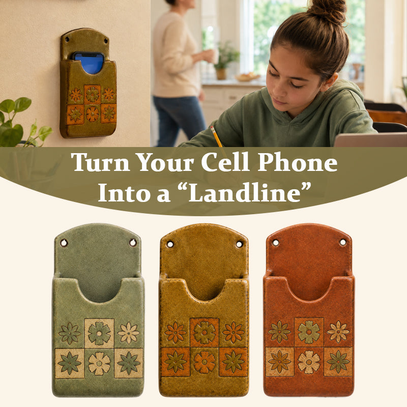 Vintage Wall-Mounted Phone Holder – Decorative Phone Dock