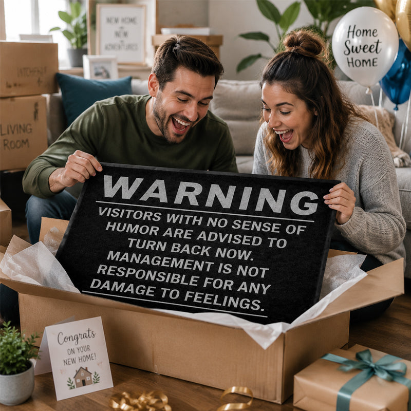 🚨"Warning" Funny Doormat😂