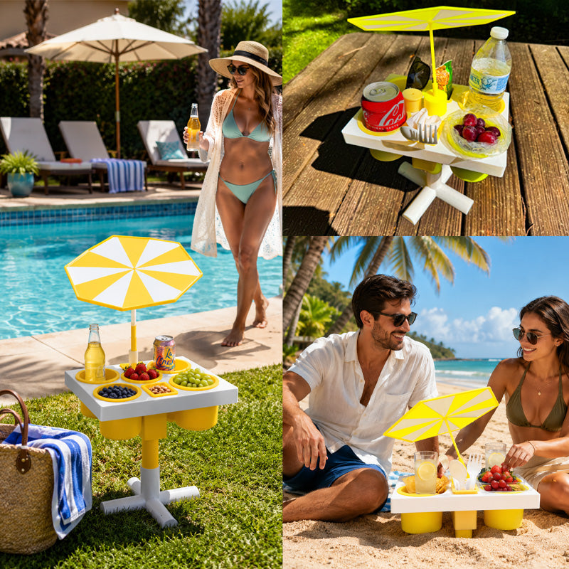 Sand-Free Portable Beach Table