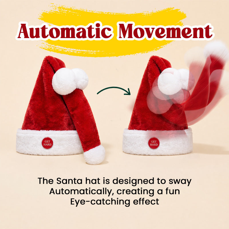 🎅 Animated Naughty Santa Hat | Funny Christmas Party Hat