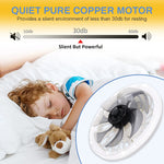 Load image into Gallery viewer, 2-in-1 Quiet Adjustable Fan Light with Remote Control for Bedroom
