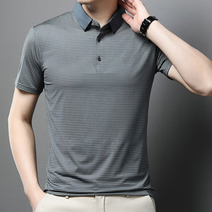 Men's Ice Silk Casual Polo Shirt