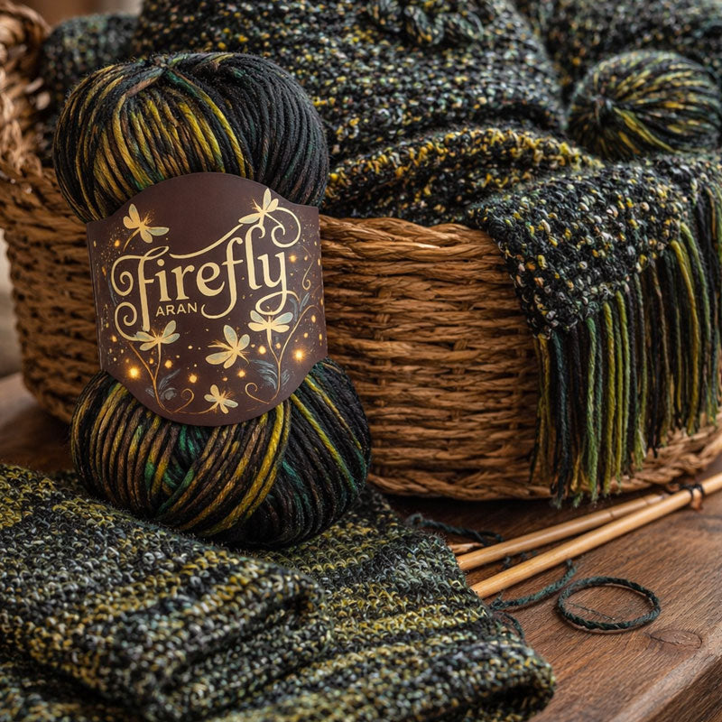 "Firefly"Iridescent Shimmer Yarn: A Touch of Magic in Every Stitch