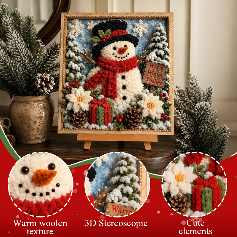 "Warm Winter Wishes" 3D Snowman DIY Kit