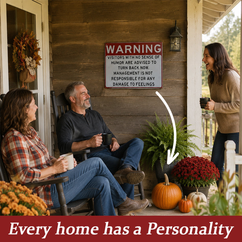 Humor Warning Door Decoration