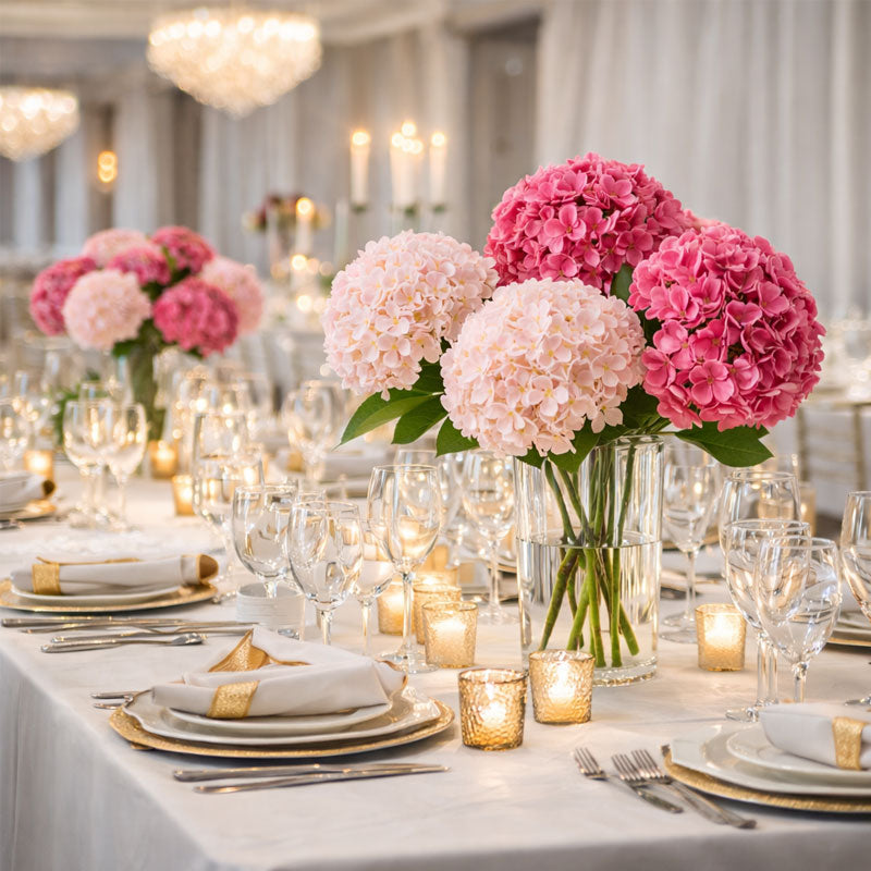Artificial Hydrangea Flowers