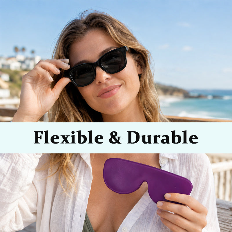 Portable Silicone Eyeglasses Case – Soft Protective Eyewear Sleeve