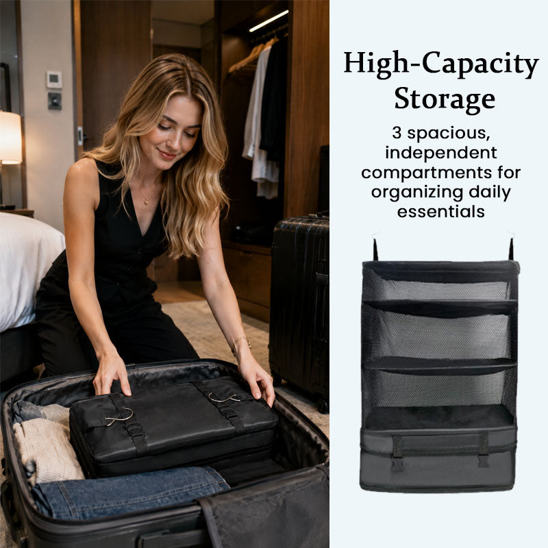 Foldable Travel Bag & Portable Travel Organizer