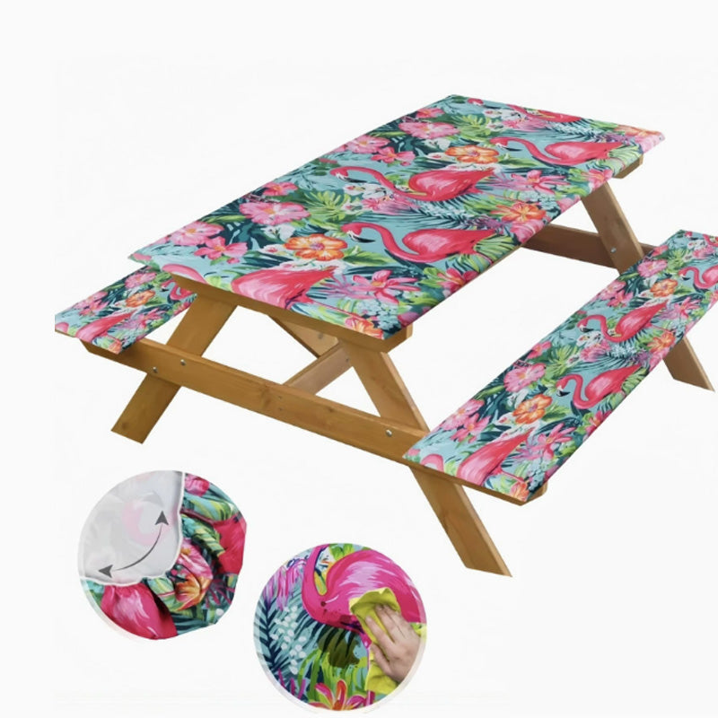 Flamingo Picnic Table Cover