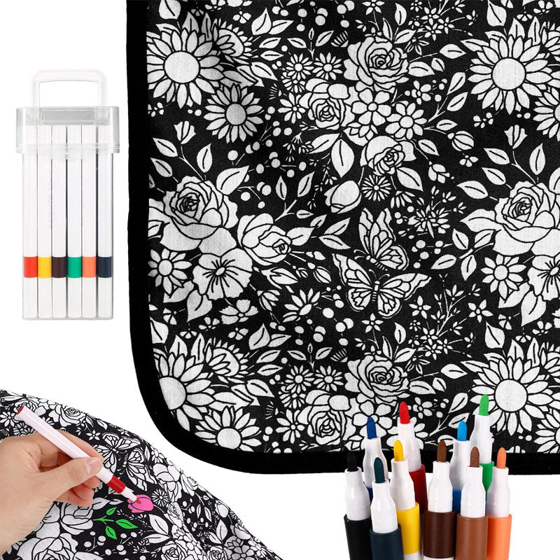 Graffiti Flower Throw Blanket Cozy Floral Couch Blanket 🌸✨🛋️