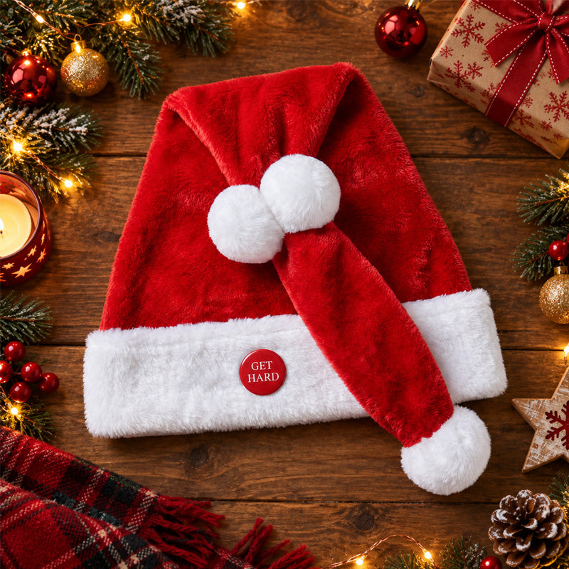 🎅 Animated Naughty Santa Hat | Funny Christmas Party Hat