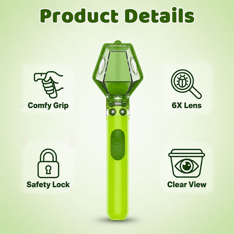 6x Magnification Bug Catcher & Viewer for Kids