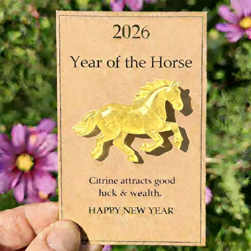 🐎 Crystal horse carrying New Year's wishes - available in multiple colors