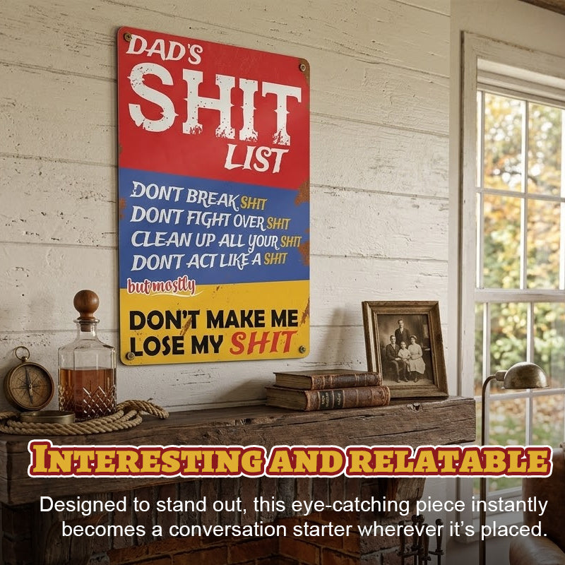 Dad's List of Rules