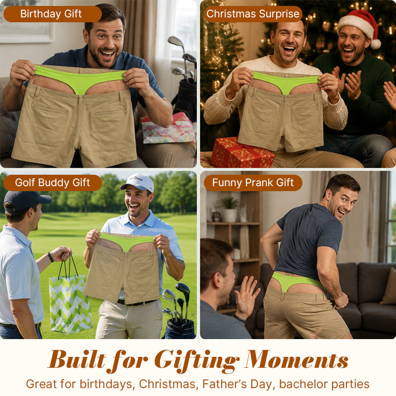 Funny Golf Briefs for Men - Cheeky Gift Shorts