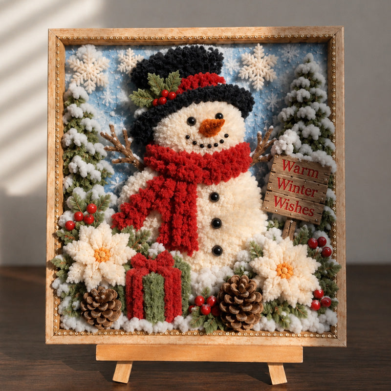 "Warm Winter Wishes" 3D Snowman DIY Kit