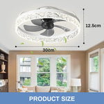 Load image into Gallery viewer, 2-in-1 Quiet Adjustable Fan Light with Remote Control for Bedroom
