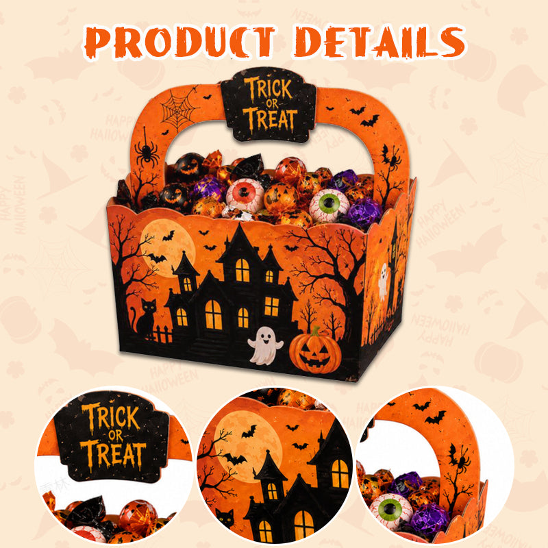 Halloween Creative Candy Box | Pumpkin Hand Gift Box-Trick or Treat Party Candy Basket