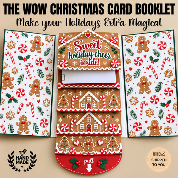 ⏰LAST DAY 49% OFF - 2026 New🎅🎁 Waterfall Christmas Gift Card Booklet 💳✨