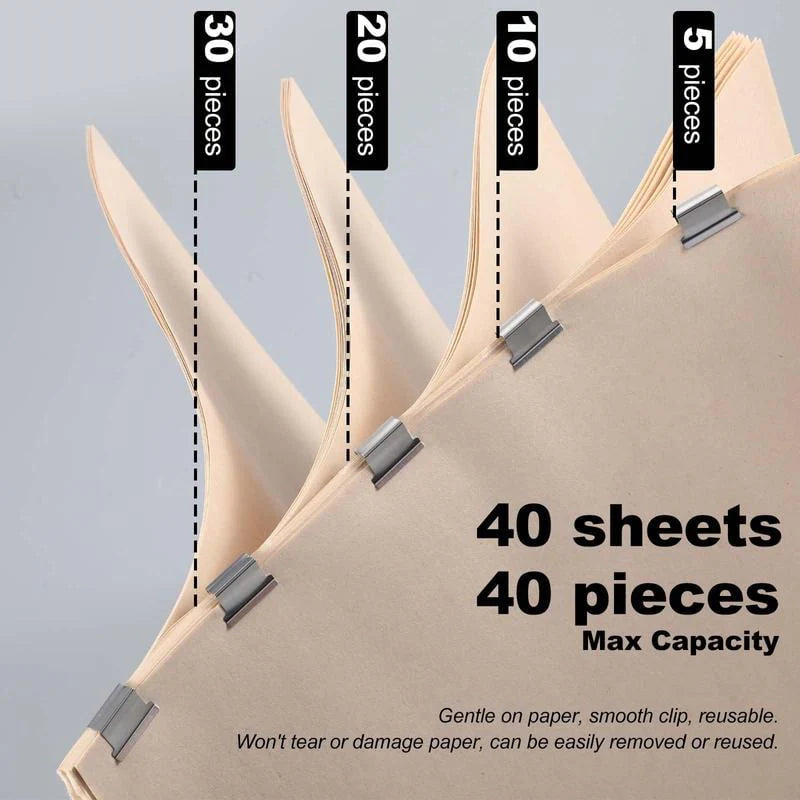 Compact Reusable Document Clips – Neat, Stylish & Easy Organisation