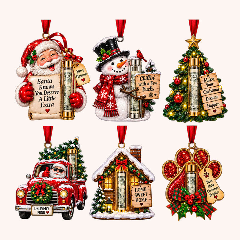 Surprise Red Envelope Christmas Tree Ornament
