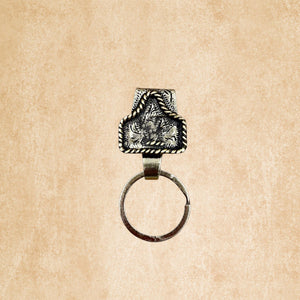 Vintage Letter Keychain