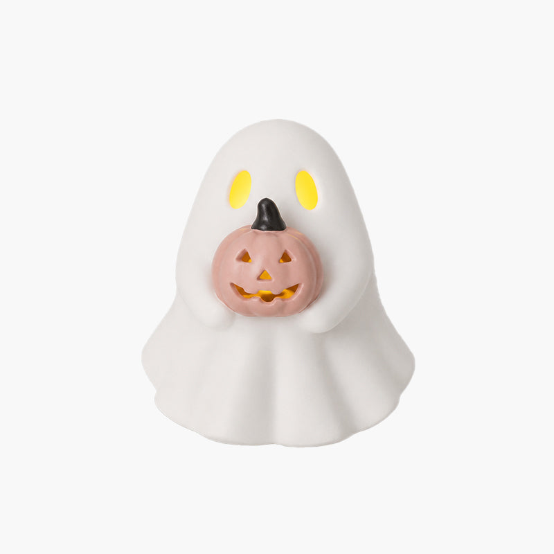 Luminous Ghost Ornament Set – Cozy Halloween LED Desktop Decor