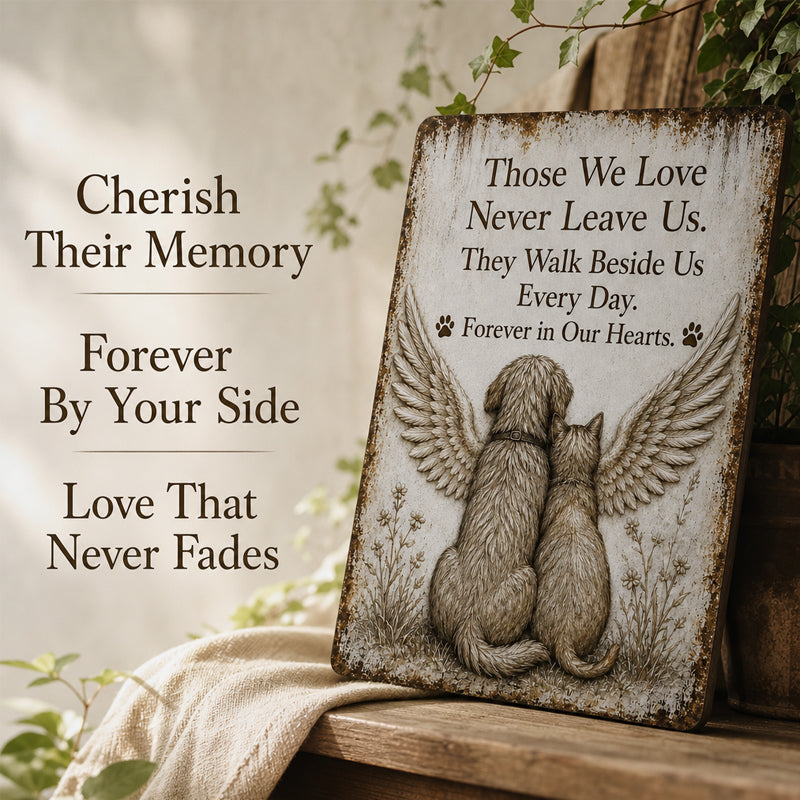 Pet Memorial Sign: Forever in Our Hearts