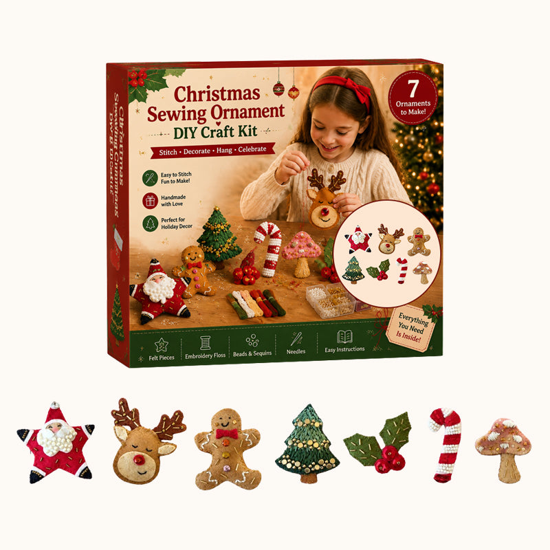 Christmas Felt Embroidery Brooch DIY Handmade Decoration Set