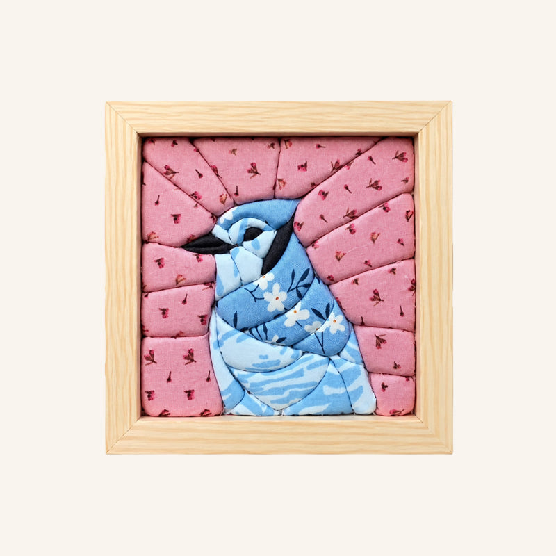 DIY Fabric Art Kit | No-Sew Fabric Mosaic Wall Art Craft with Frame & Tools