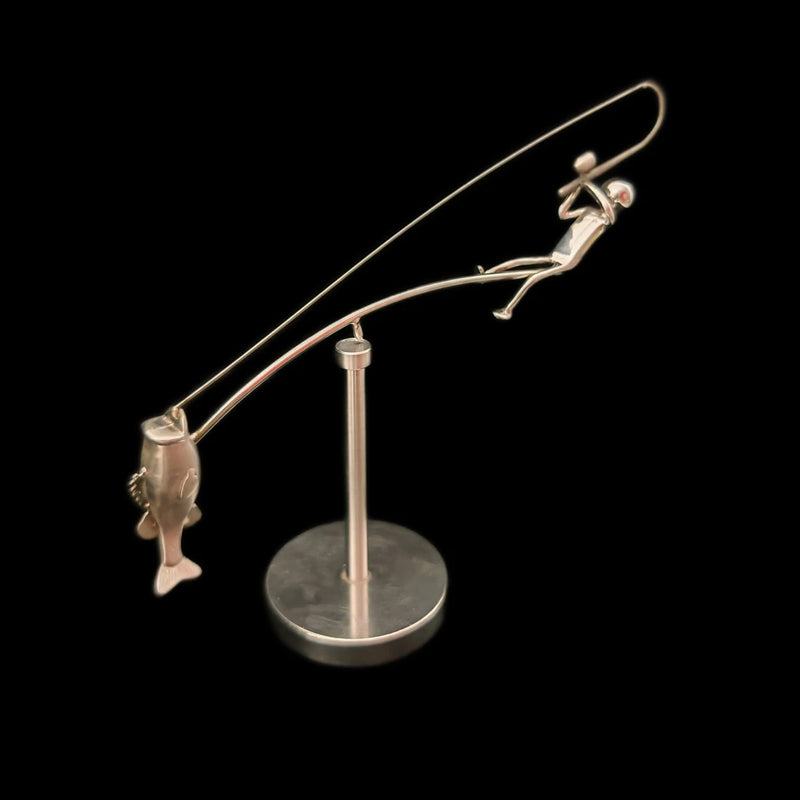🎣The Fisherman Balancing Sculpture