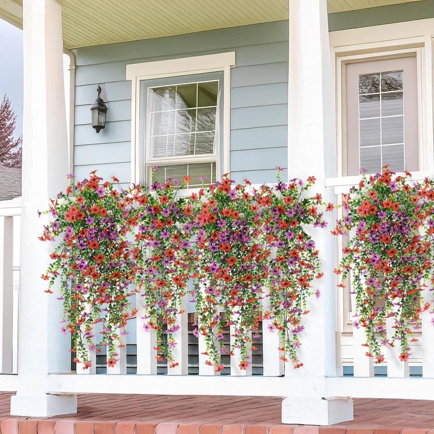 ⏳LAST DAY SPECIAL PRICE: $9.99!!🌷Outdoor cascading daisy and eucalyptus flowers – UV resistant