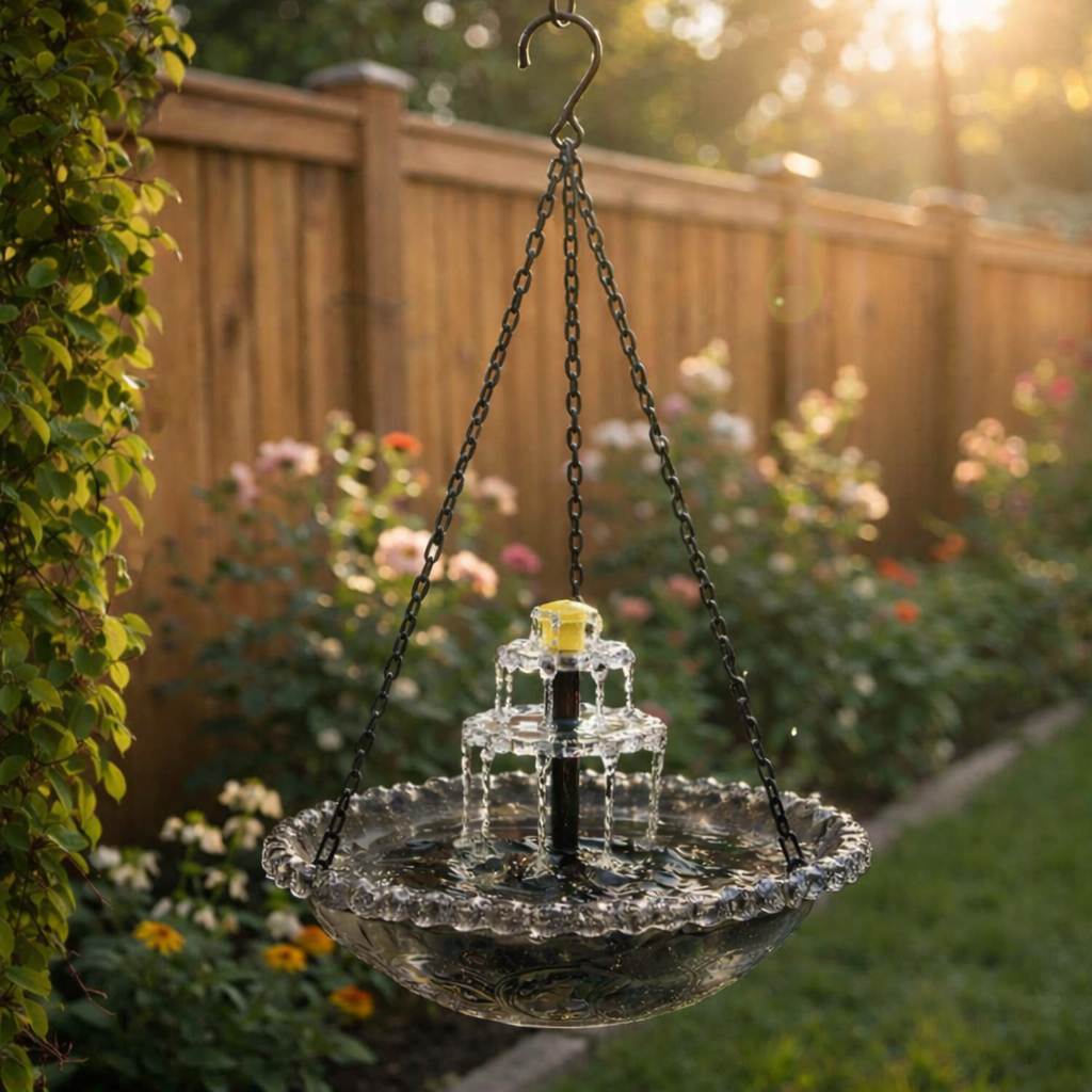 🔥🔥Spring Promotion 50% Off--Solar Cascade Hanging Bird Bath Fountain