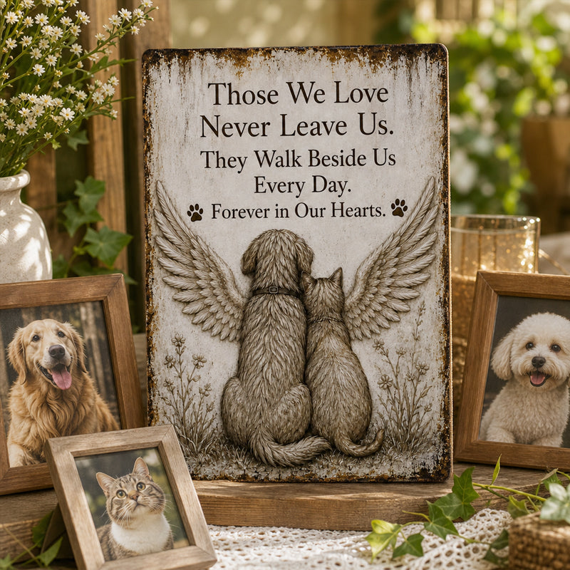 Pet Memorial Sign: Forever in Our Hearts