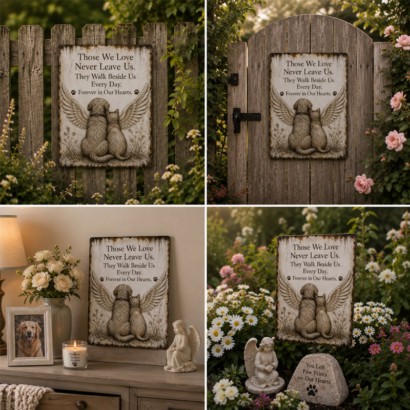 Pet Memorial Sign: Forever in Our Hearts