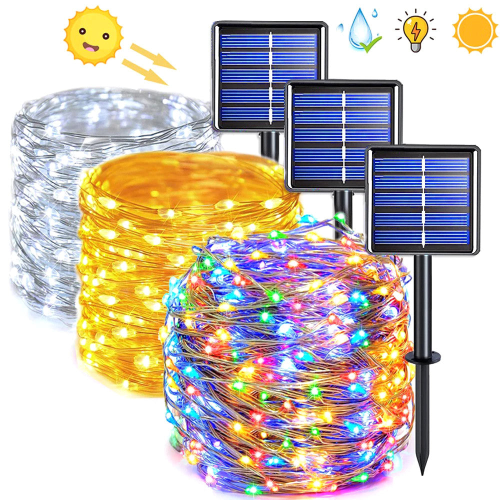 Solar-powered LED Light Strings