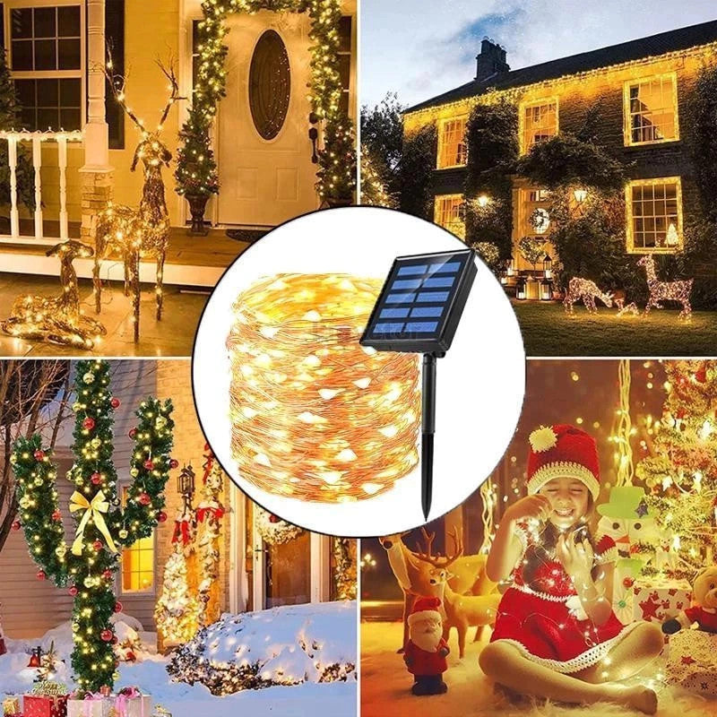 Solar-powered LED Light Strings