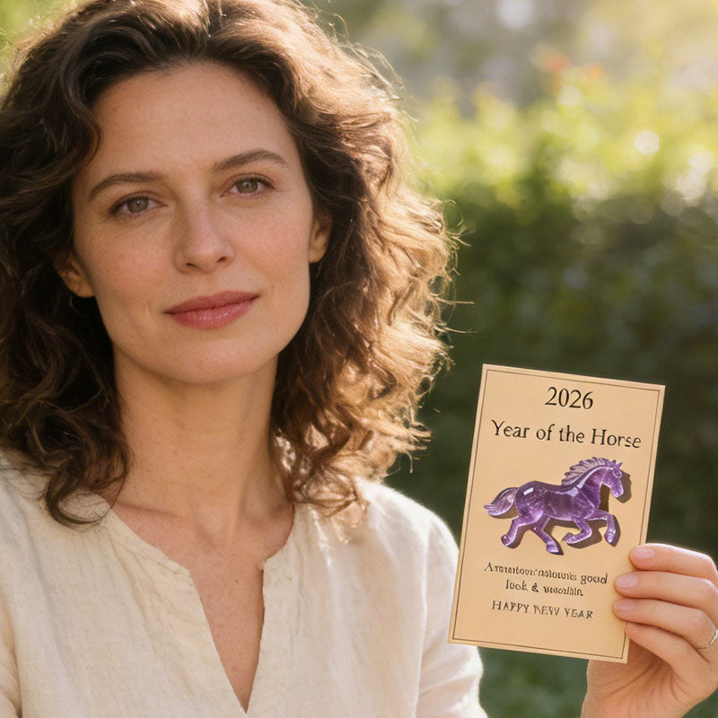 🐎 Crystal horse carrying New Year's wishes - available in multiple colors