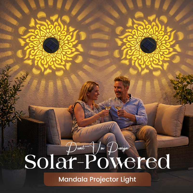 🌞✨✨ Solar Mandala Projection Wall Light