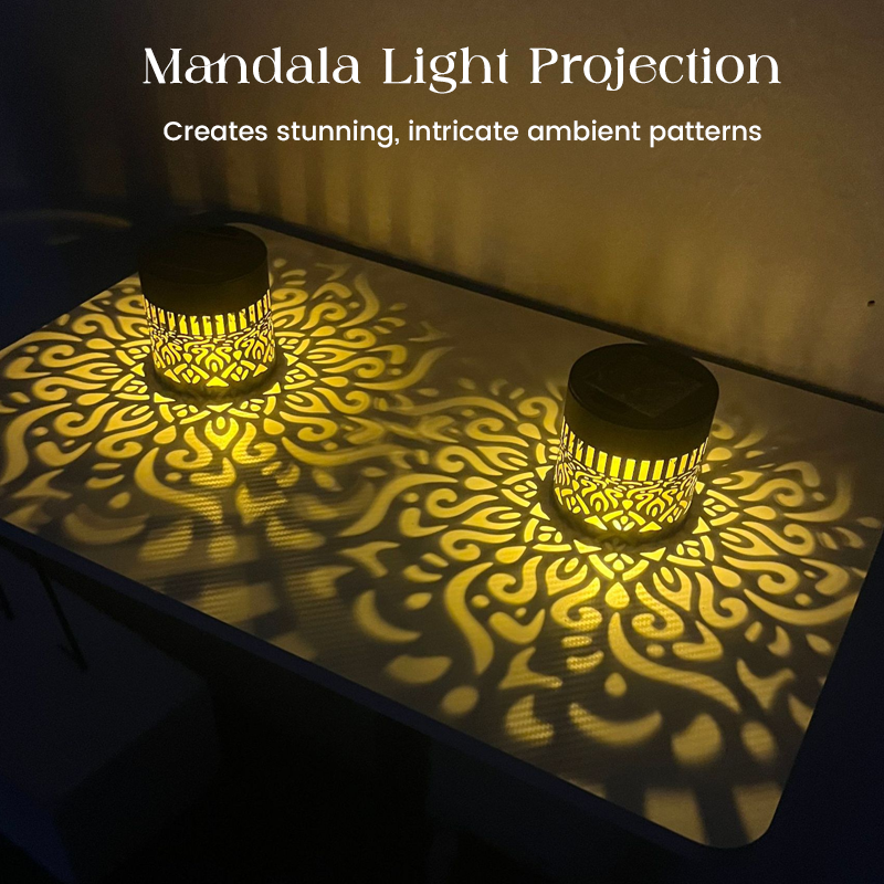 🌞✨✨ Solar Mandala Projection Wall Light