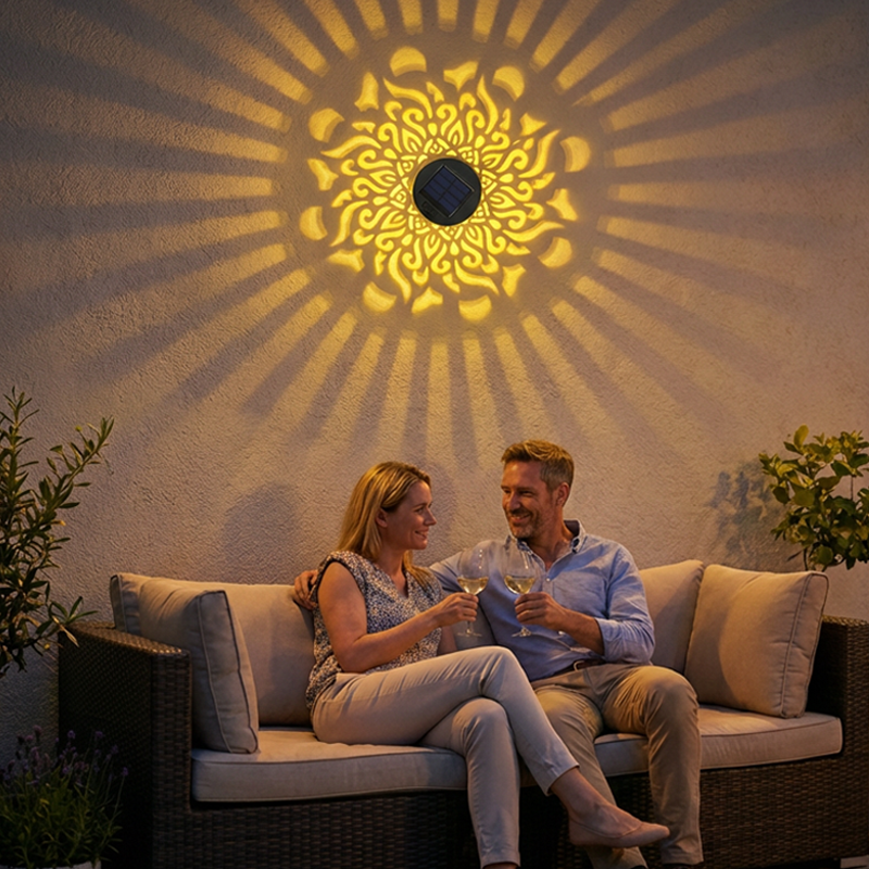 🌞✨✨ Solar Mandala Projection Wall Light